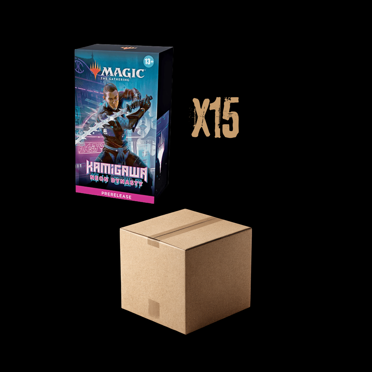 MTG Magic The Gathering Kamigawa Neon Dynasty x15 Prerelease Pack Sealed Case