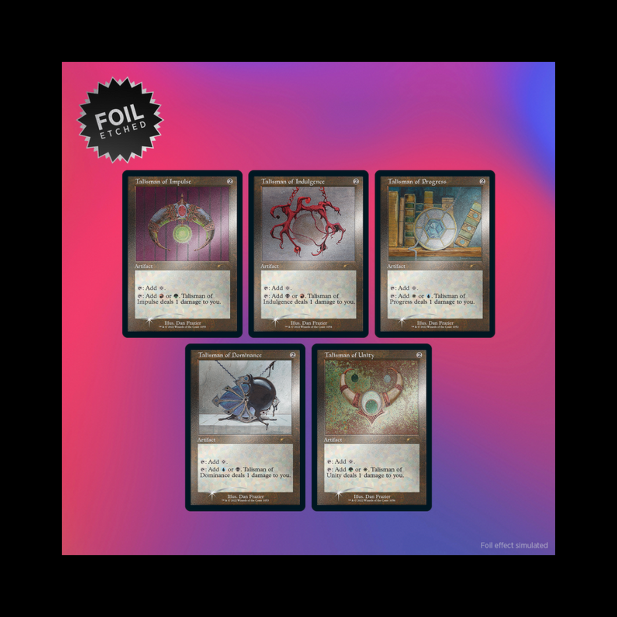 MTG Magic The Gathering Secret Lair Dan Frazier Is Back Again : The Allied Talisman Foil Edition Sealed