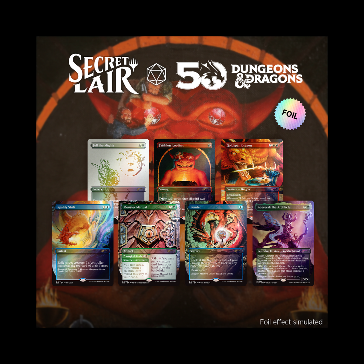 MTG Magic The Gathering Secret Lair Drop Series An Exhibition Of Adventure Rainbow Foil Sealed