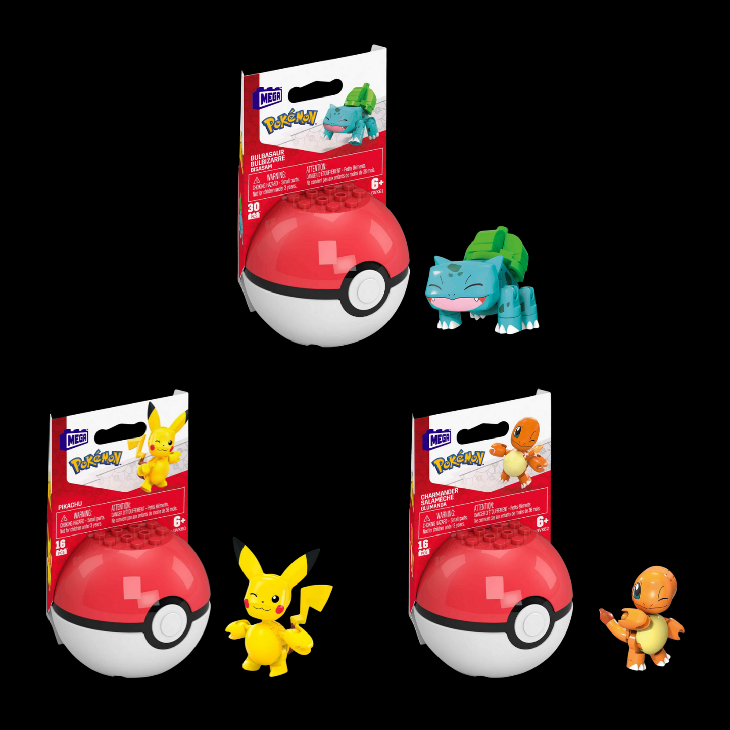 Mega Construx Pokemon 1x Random Pokeball