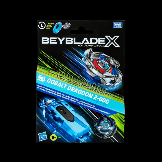 Beyblade X Cobalt Dragoon 2-60C Launcher Set