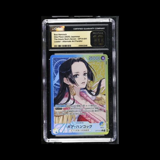 One Piece JP Slab Boa Hancock OP14-041 CGC Pristine 10 2025
