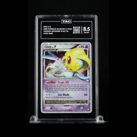 Pokemon Slab Uxie LV. X 146 Tag 8.5 Near Mint+ 2008 **POP 1**
