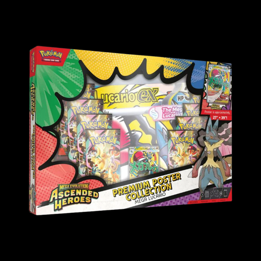 Pokemon Mega Evolution Ascended Heroes Premium Poster Collection Mega Lucario (Ships Jan 30th)