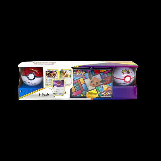 Pokemon Collector's Chest, Pokeball, Premier Ball, 3 Eevee Promo Cards