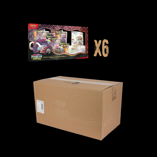 Pokemon Paldean Fates 6x Great Tusk Ex & Iron Treads Ex Premium Collection Sealed Case