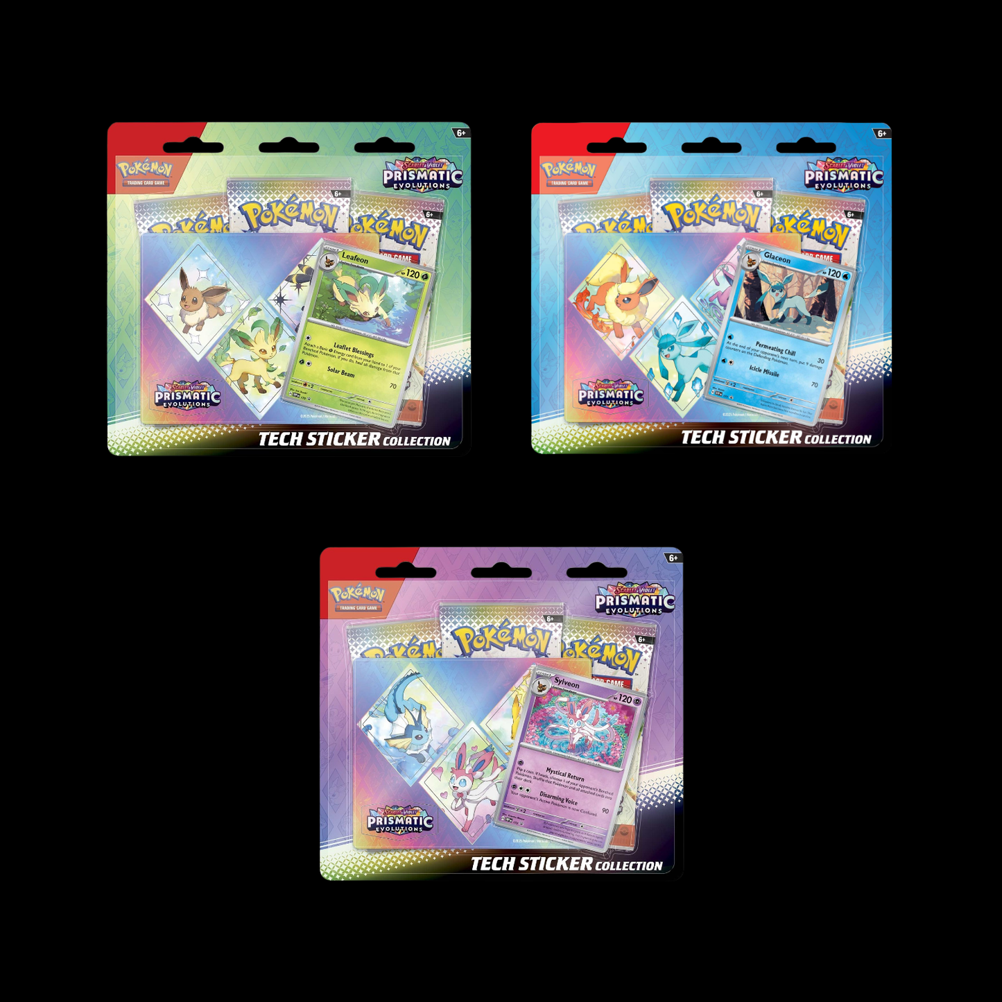 Pokemon Scarlet & Violet Prismatic Evolutions Tech Sticker Collection Sylveon