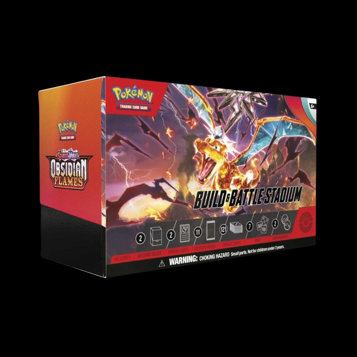Pokemon Scarlet & Violet Obsidian Flames Build & Battle Stadium (11 Packs + 2 Promos)