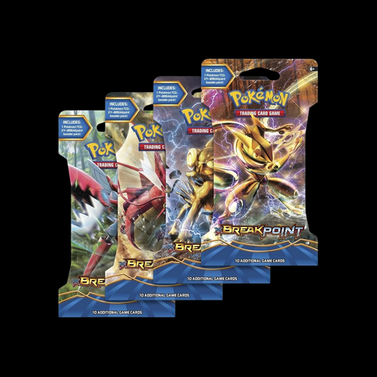 Pokemon XY Breakpoint 4x Sleeved Booster Pack 4x Arts