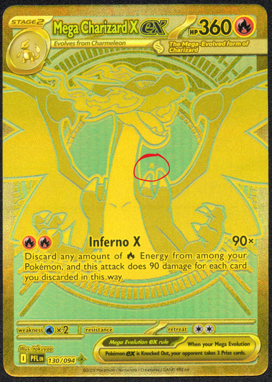 Mega Charizard X EX Tiny Chip 130/094 PFL