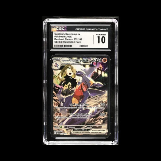 Pokemon Slab Cynthia's Garchomp EX 232 CGC 10 Gem 2025