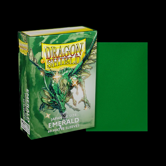 Dragon Shield Japanese Size Emerald Matte Sleeves 60x