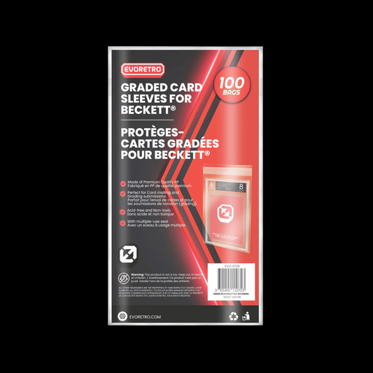 Evoretro Beckett Graded Card Sleeves 100x
